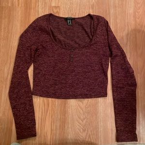 Dark purple crop top